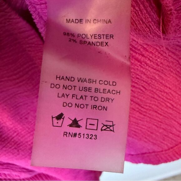 Vince Camuto Fuchsia Blouse Women’s 3X Balloon Sleeve Top - Picture 4 of 4